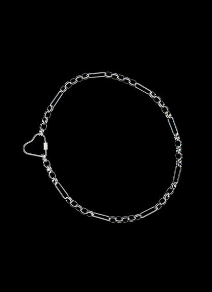 heavy metal lover - heart carabiner necklace bywolfgang