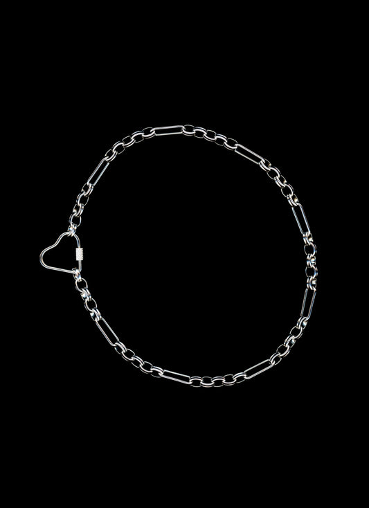 heavy metal lover - heart carabiner necklace bywolfgang