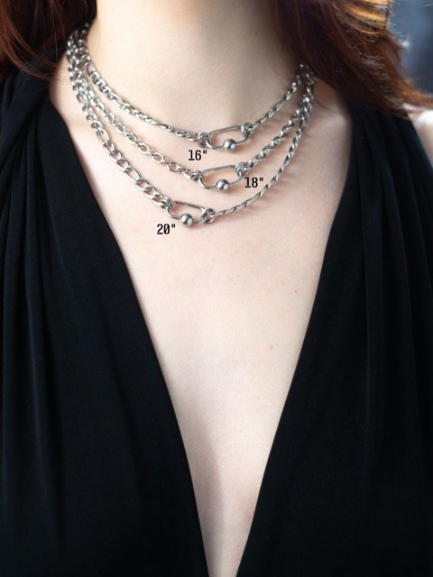 orbit carabiner necklace bywolfgang