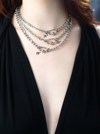 orbit carabiner necklace bywolfgang