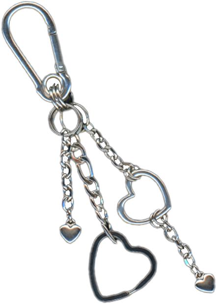 love u - heart charm carabiner keychain bywolfgang