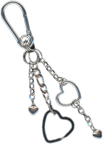 love u - heart charm carabiner keychain bywolfgang