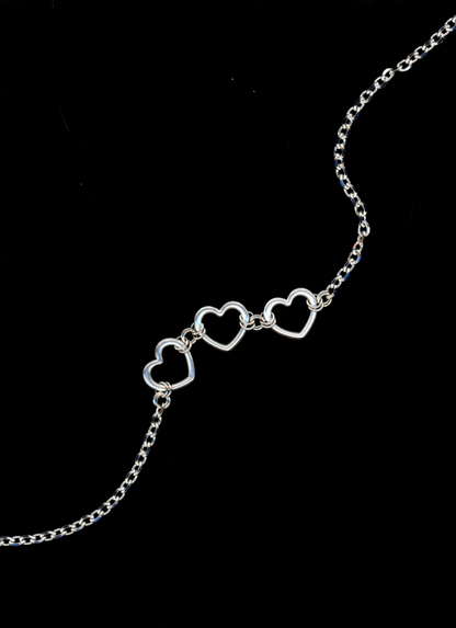PREORDER: 'Eternal Trio' Heart Pendant Necklace bywolfgang