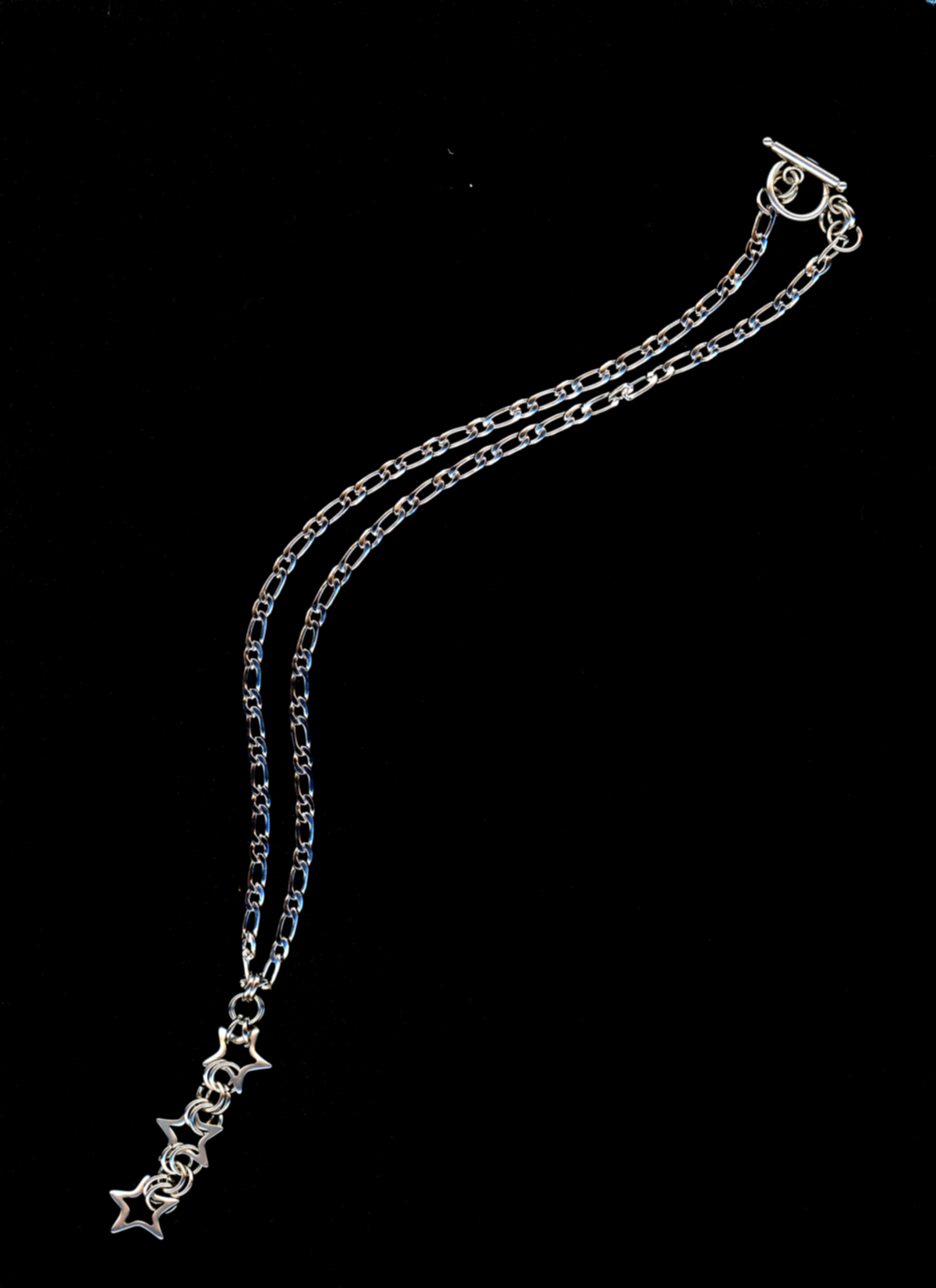 triple starlight pendant necklace bywolfgang