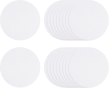 Bathroom round anti-slip sticker-gray-8cm-with black scraper-PEVA-12 pieces