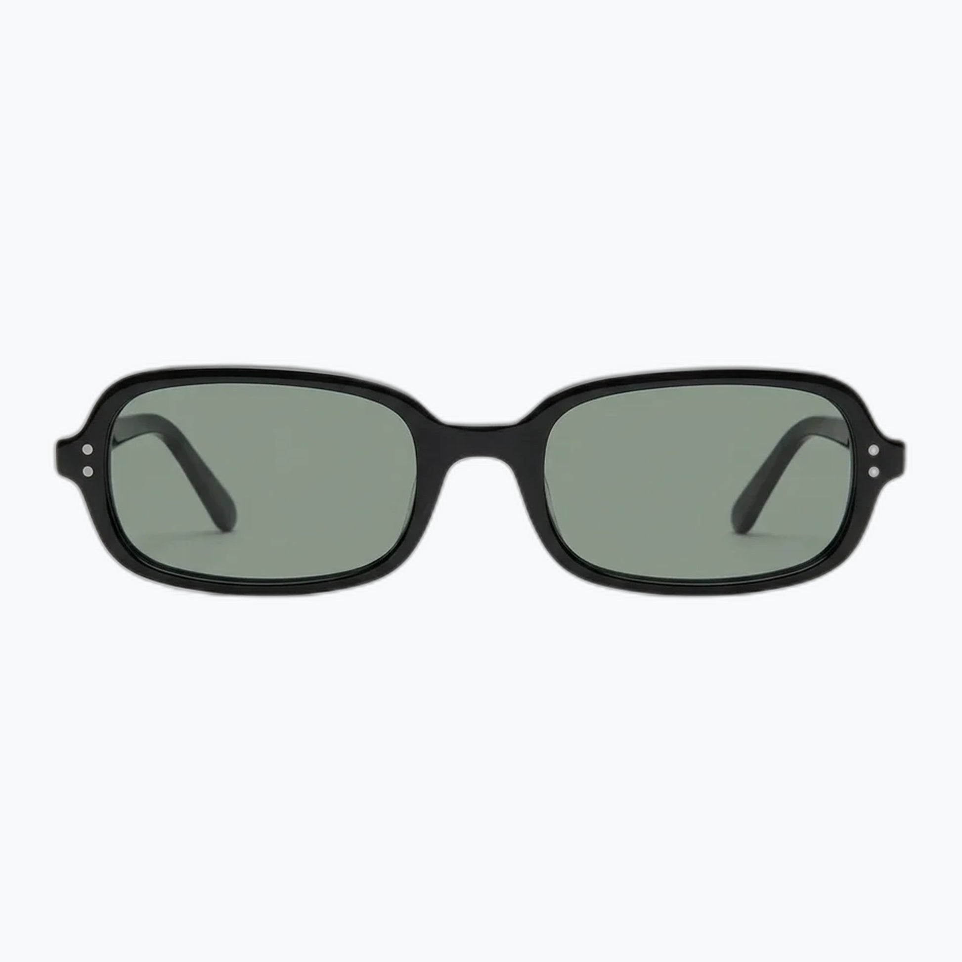 Palm State Polarized Black Square Frame Sunglasses Unisex Vintage Style Jaxy Eyewear