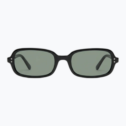 Palm State Polarized Black Square Frame Sunglasses Unisex Vintage Style Jaxy Eyewear