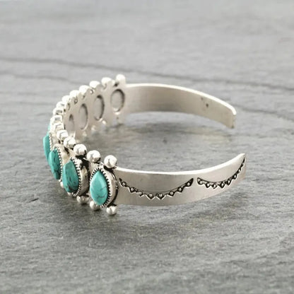 Turquoise Alloy Open Bracelets - 6 Styles Bumpkin Ranchwear