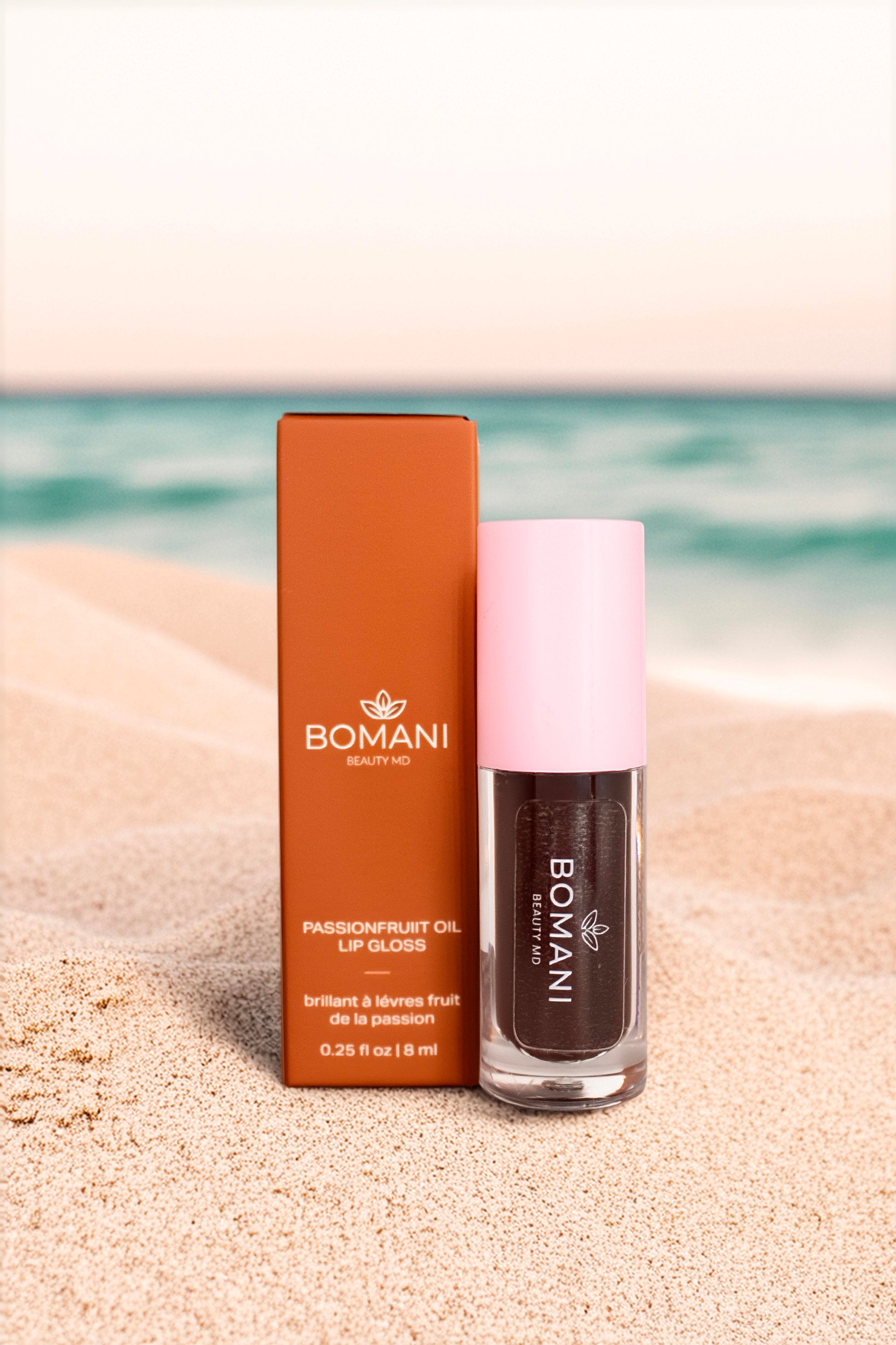 Cafe - Passionfruit Oil Lip Gloss Bomani Beauty MD