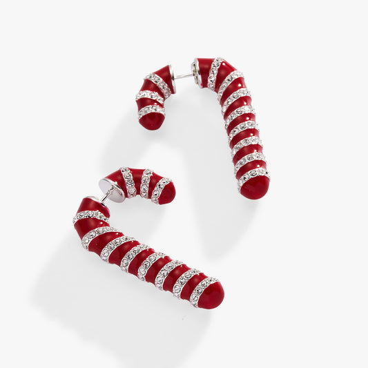 Candy Cane Front-Back Earrings ALEX AND ANI