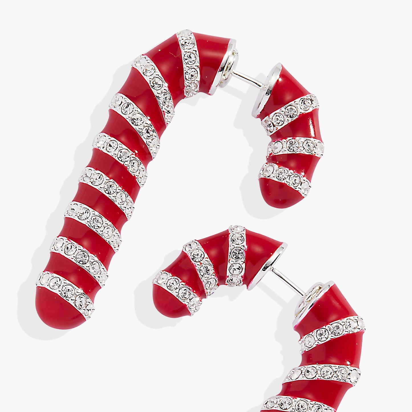 Candy Cane Front-Back Earrings ALEX AND ANI