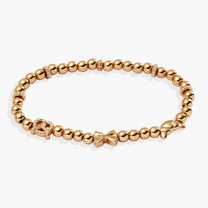 'Carbs are My Love Language' Beaded Stretch Bracelet ALEX AND ANI
