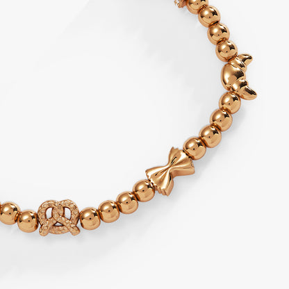 'Carbs are My Love Language' Beaded Stretch Bracelet ALEX AND ANI
