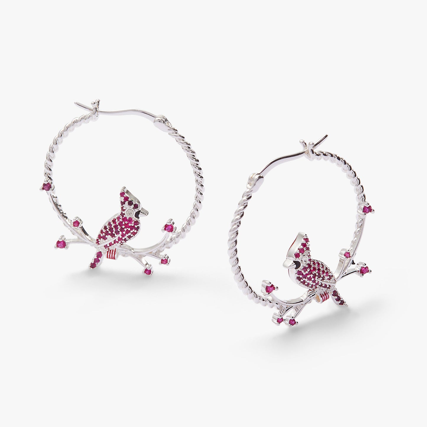 Cardinal Reversible Hoop Earrings ALEX AND ANI