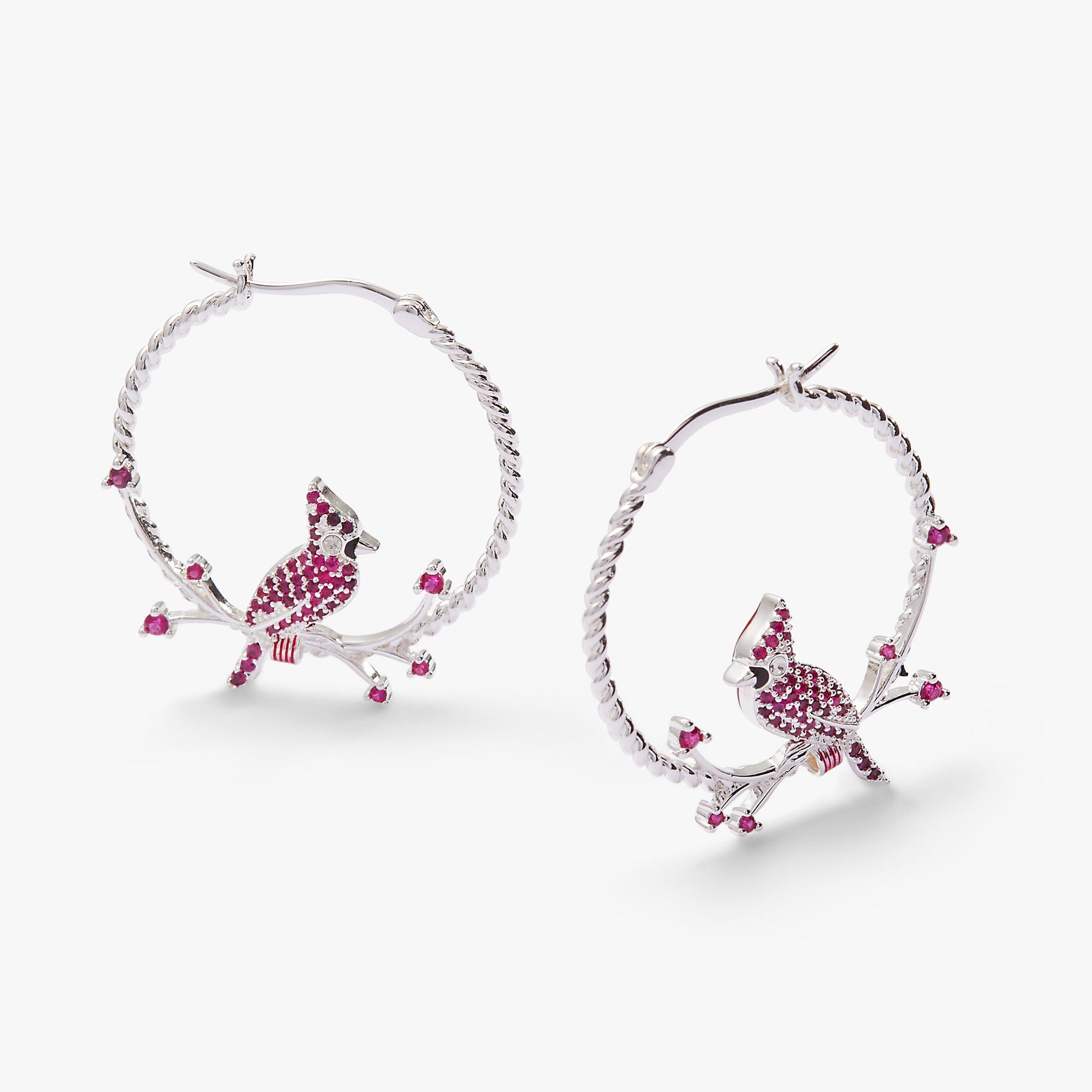 Cardinal Reversible Hoop Earrings ALEX AND ANI