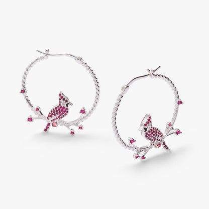 Cardinal Reversible Hoop Earrings ALEX AND ANI