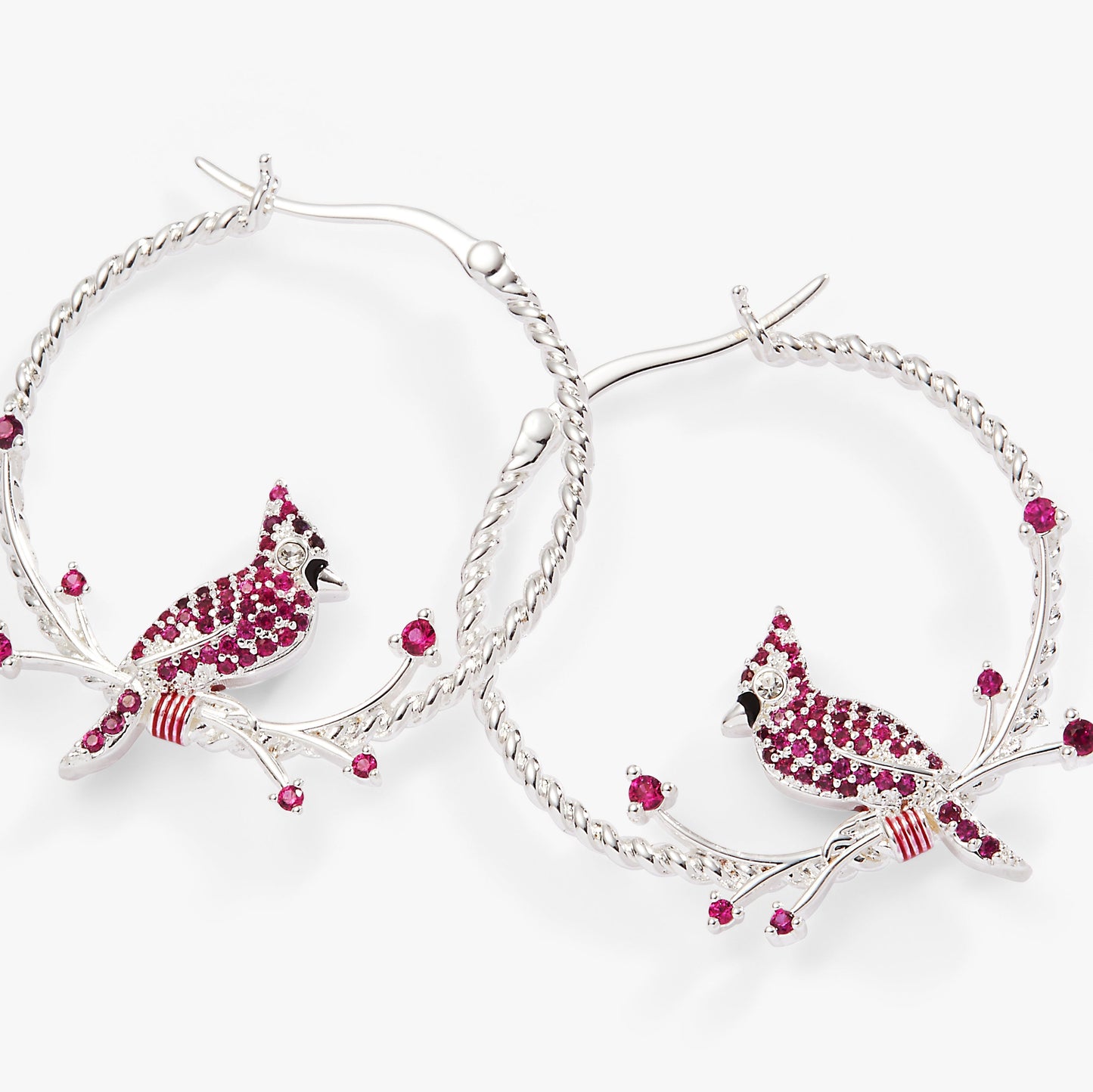 Cardinal Reversible Hoop Earrings ALEX AND ANI
