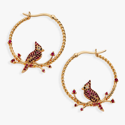 Cardinal Reversible Hoop Earrings ALEX AND ANI