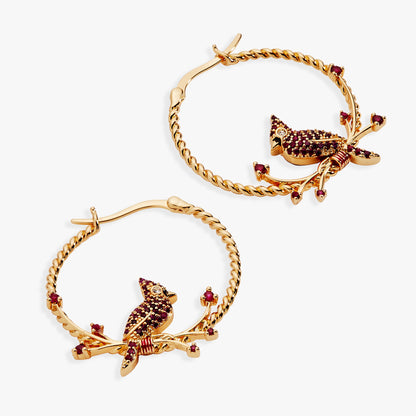 Cardinal Reversible Hoop Earrings ALEX AND ANI