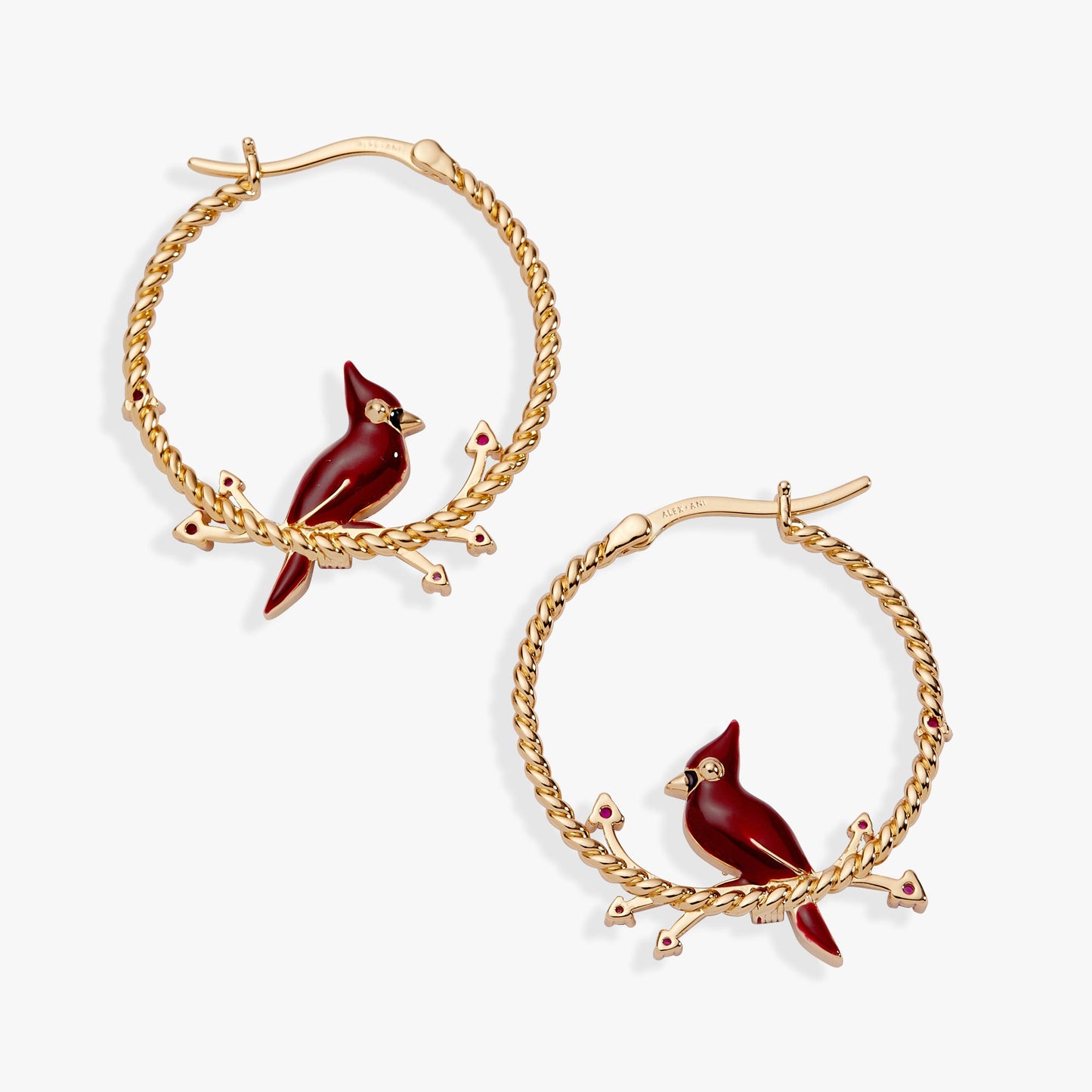 Cardinal Reversible Hoop Earrings ALEX AND ANI