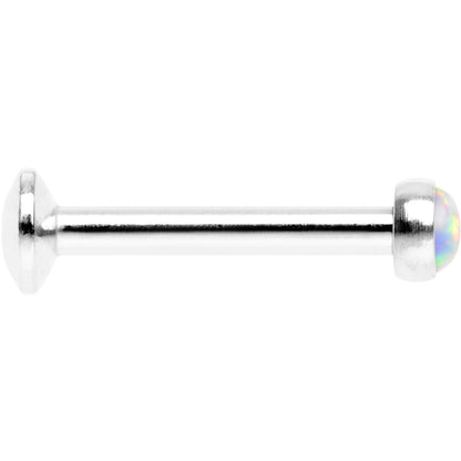 5/16 White Synthetic Opal Internally Threaded Daith Cartilage Tragus BodyCandy