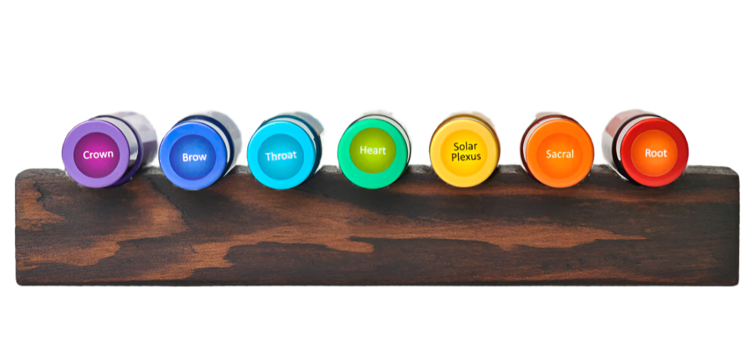 Chakra Balancing Elixirs - Essential Oils - 7 Roller Bottles Set Divine Light Codes