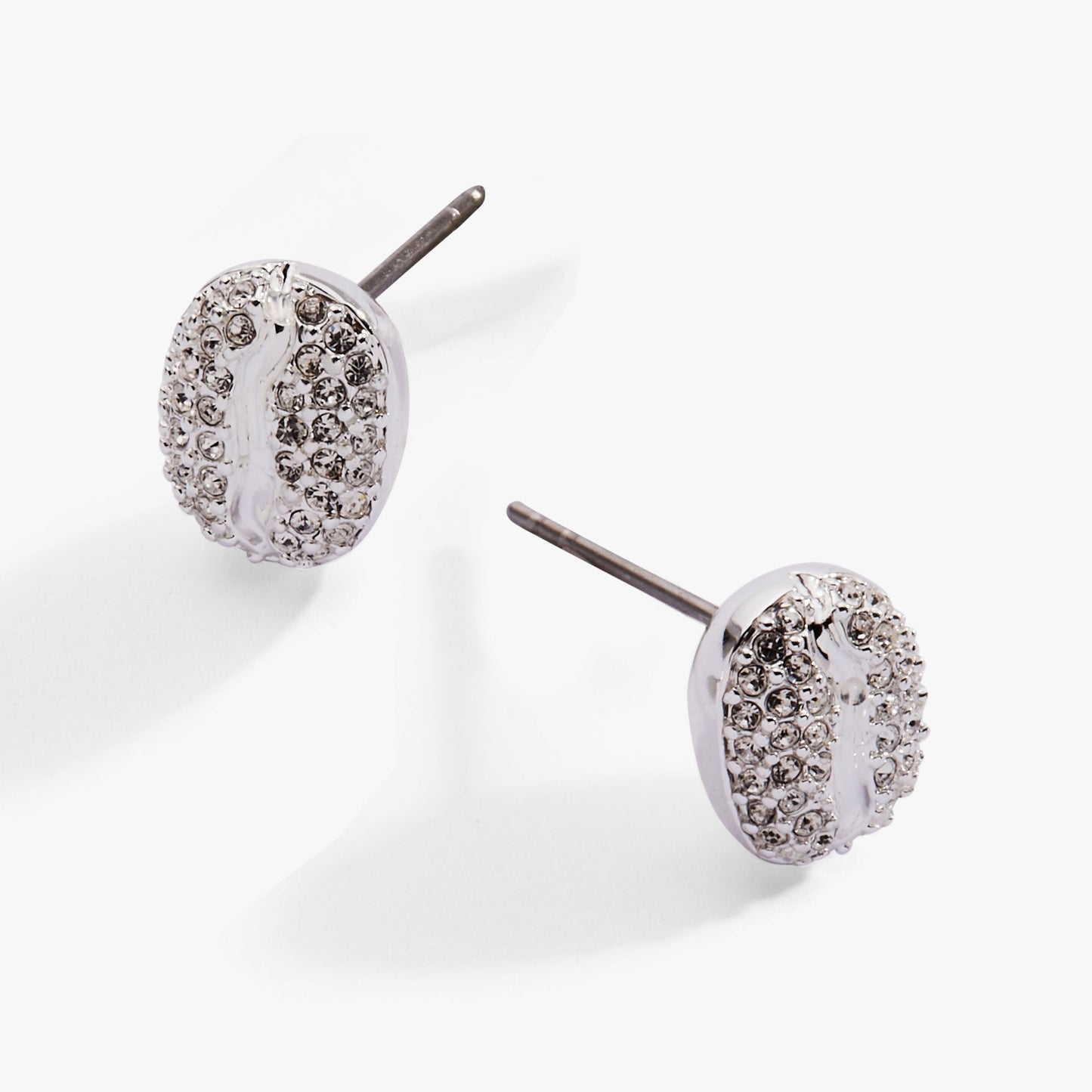 Coffee Bean Pave Crystal Stud Earrings ALEX AND ANI