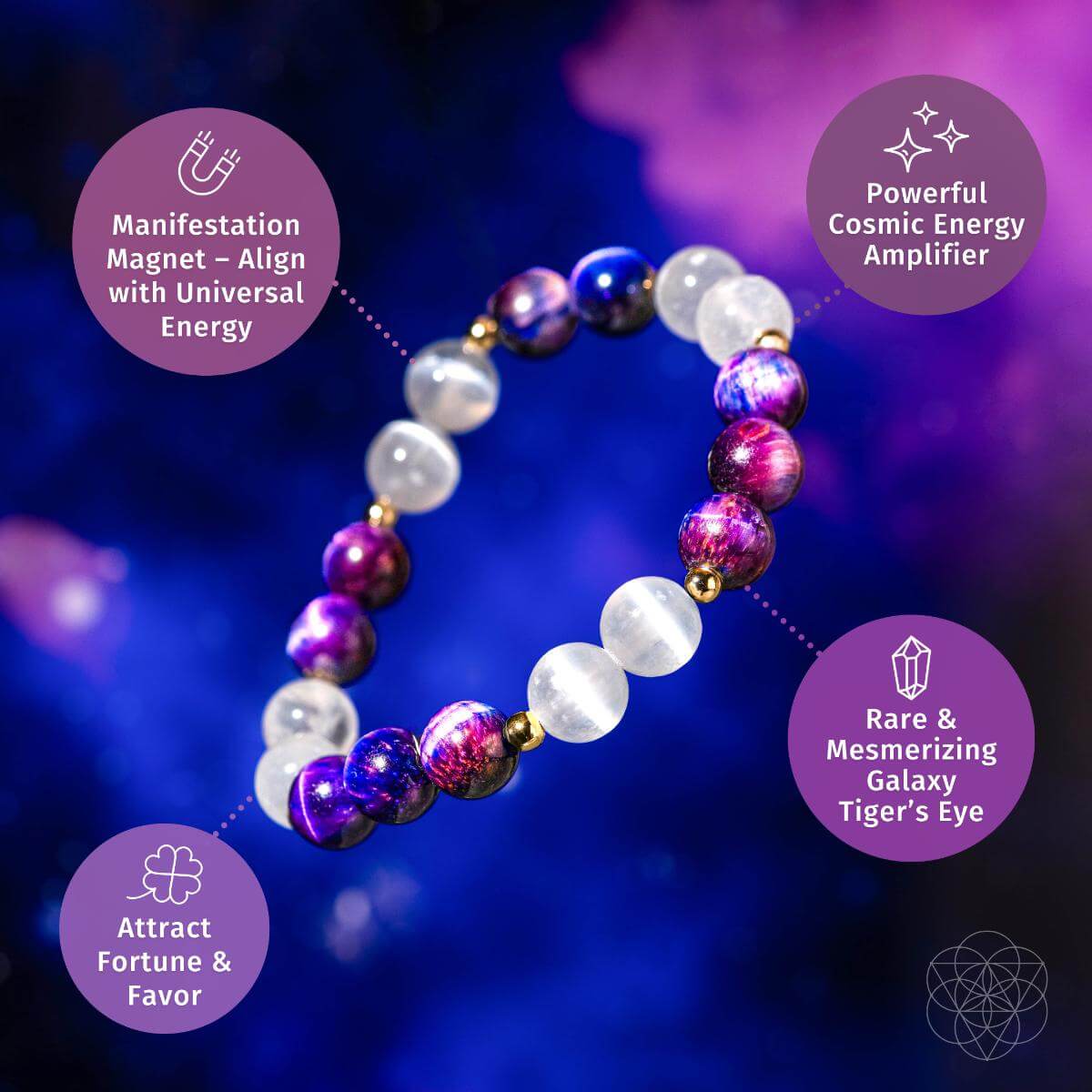 Cosmic Energy Amplifier - Galaxy Tiger’s Eye Bracelet Conscious Items