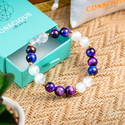 Cosmic Energy Amplifier - Galaxy Tiger’s Eye Bracelet Conscious Items