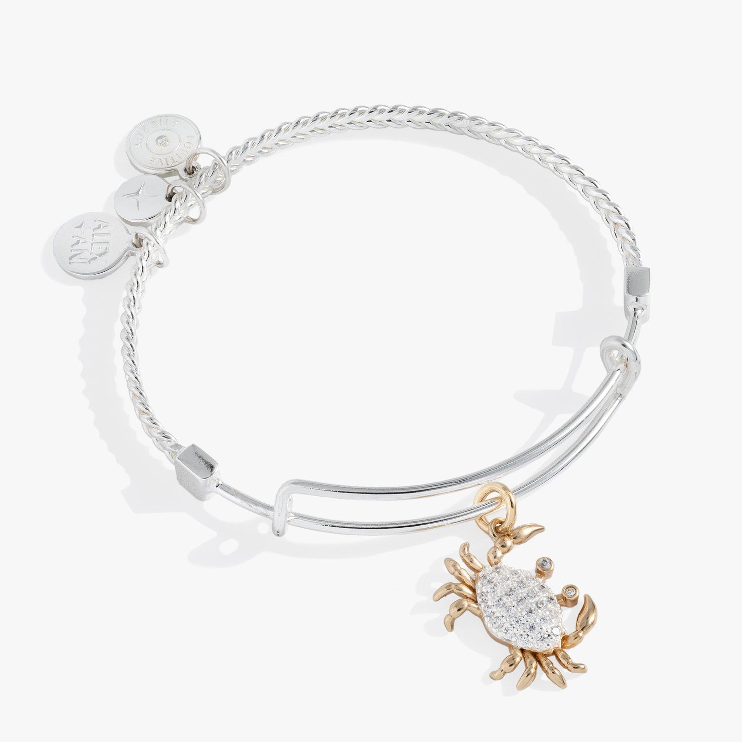 Textured Crab Charm Bangle ALEX AND ANI