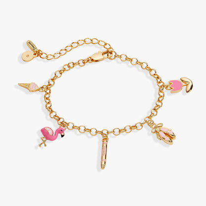 Crayola Fan Favorites Tickle Me Pink Charm Bracelet ALEX AND ANI