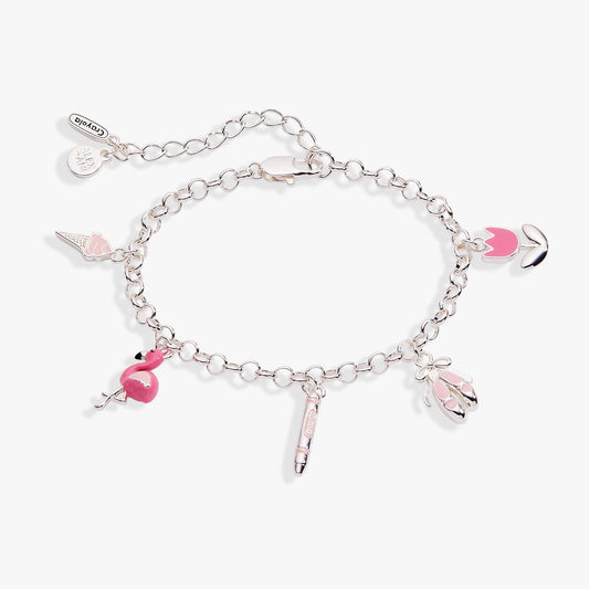 Crayola Fan Favorites Tickle Me Pink Charm Bracelet ALEX AND ANI
