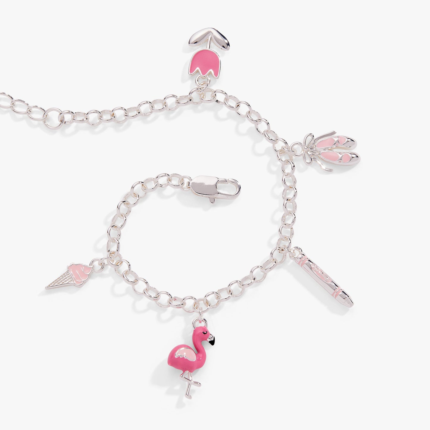 Crayola Fan Favorites Tickle Me Pink Charm Bracelet ALEX AND ANI