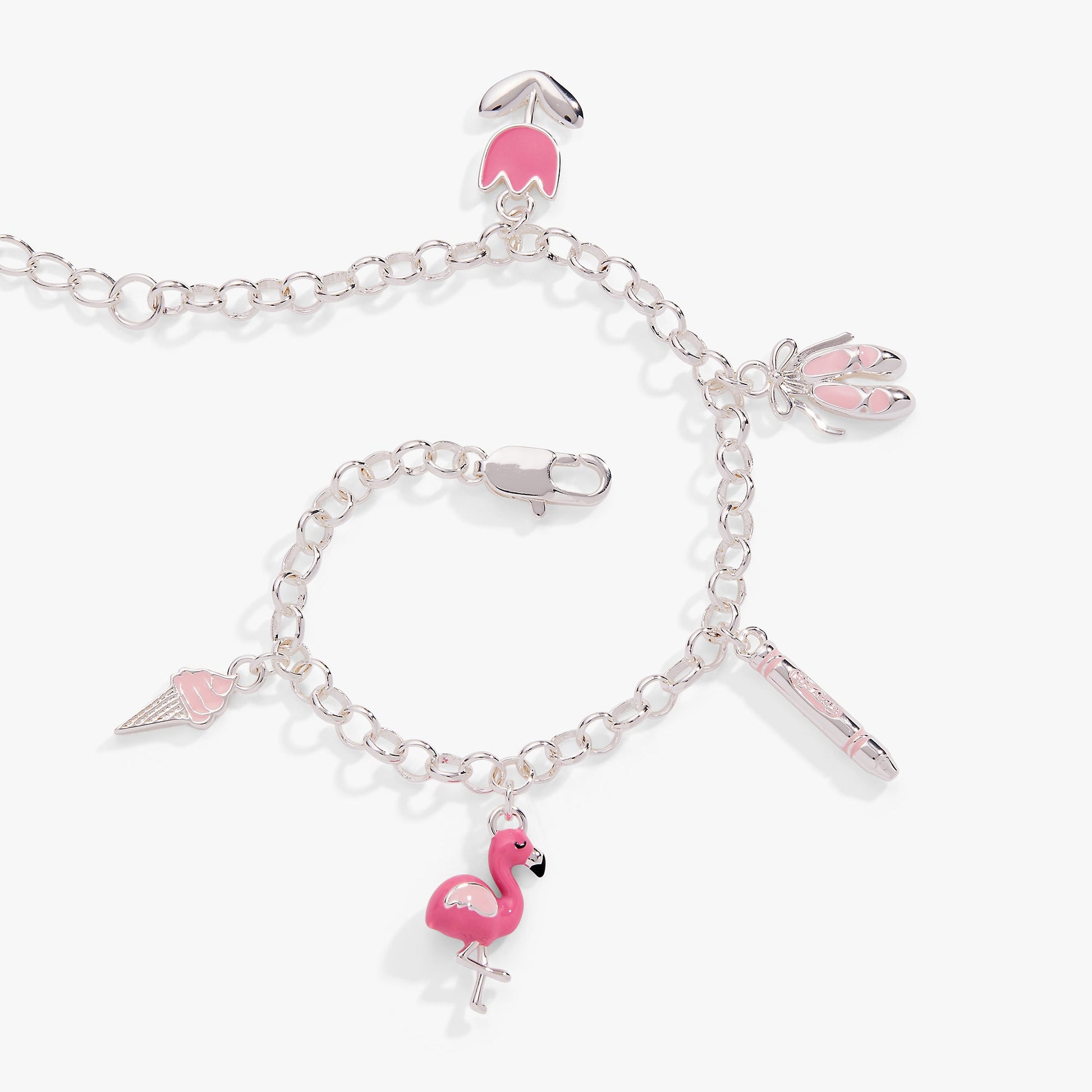 Crayola Fan Favorites Tickle Me Pink Charm Bracelet ALEX AND ANI