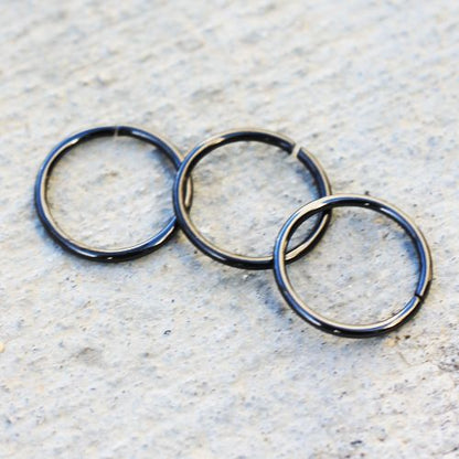 Black PVD Annealed Seamless Ring