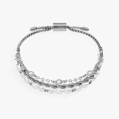 Crystal + Pearl Stranded™ Bracelet Set ALEX AND ANI