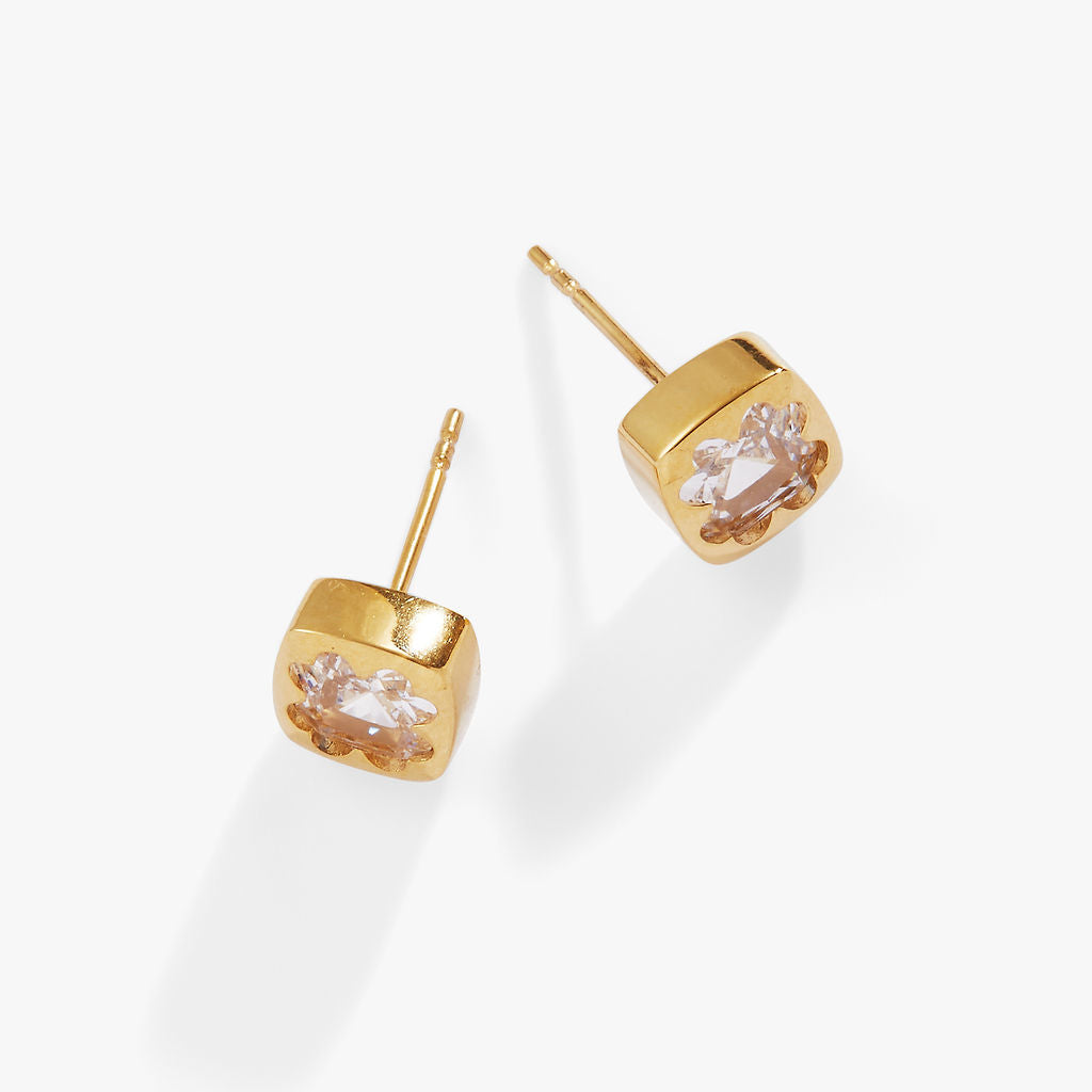 Crystal Clover Mini Stud Earrings ALEX AND ANI