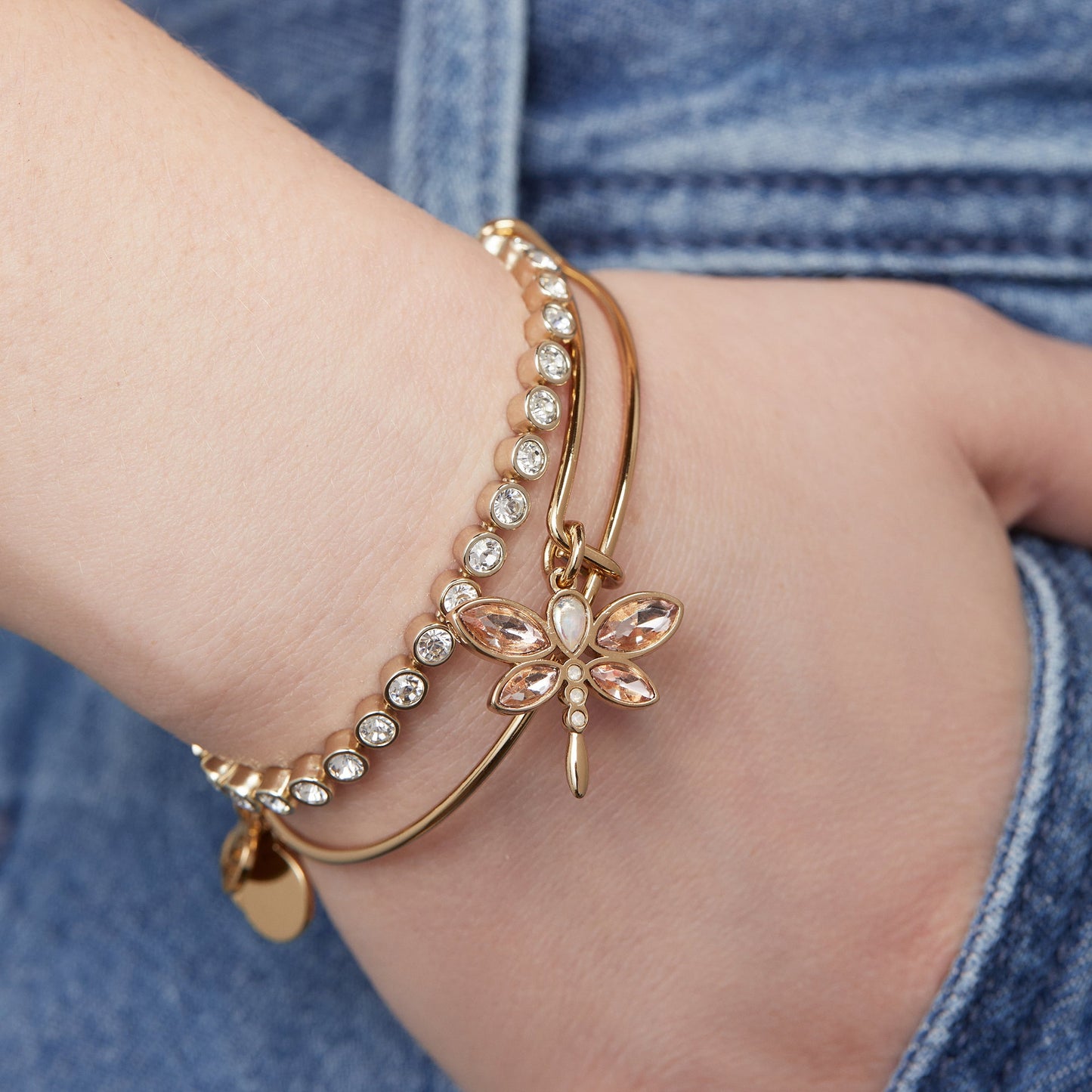 Crystal Dragonfly Bangle ALEX AND ANI