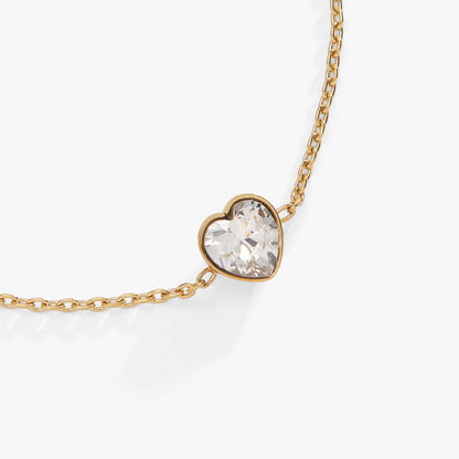 Crystal Heart Inline Bracelet ALEX AND ANI