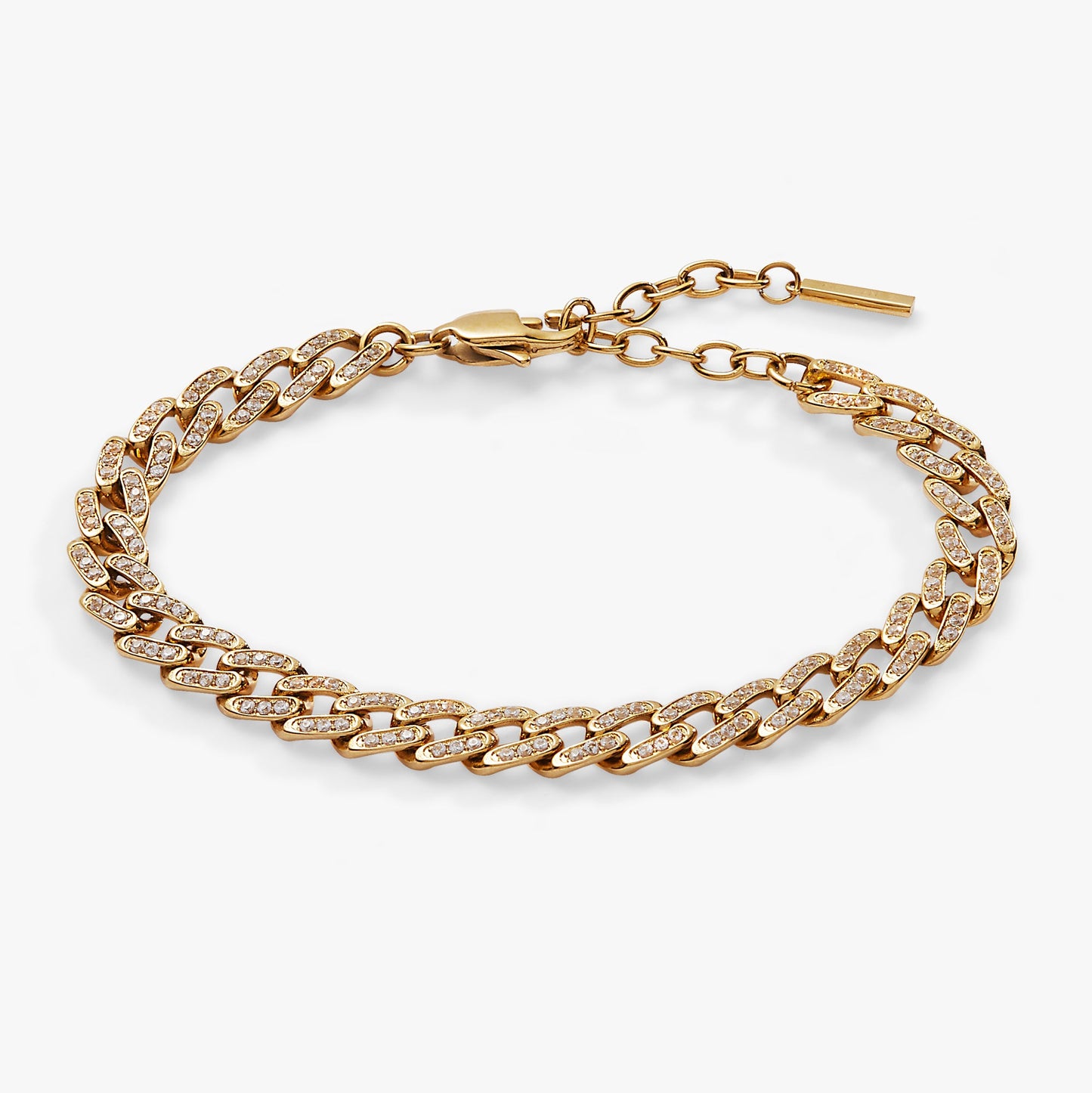 Crystal Pave Curb Chain Bracelet ALEX AND ANI