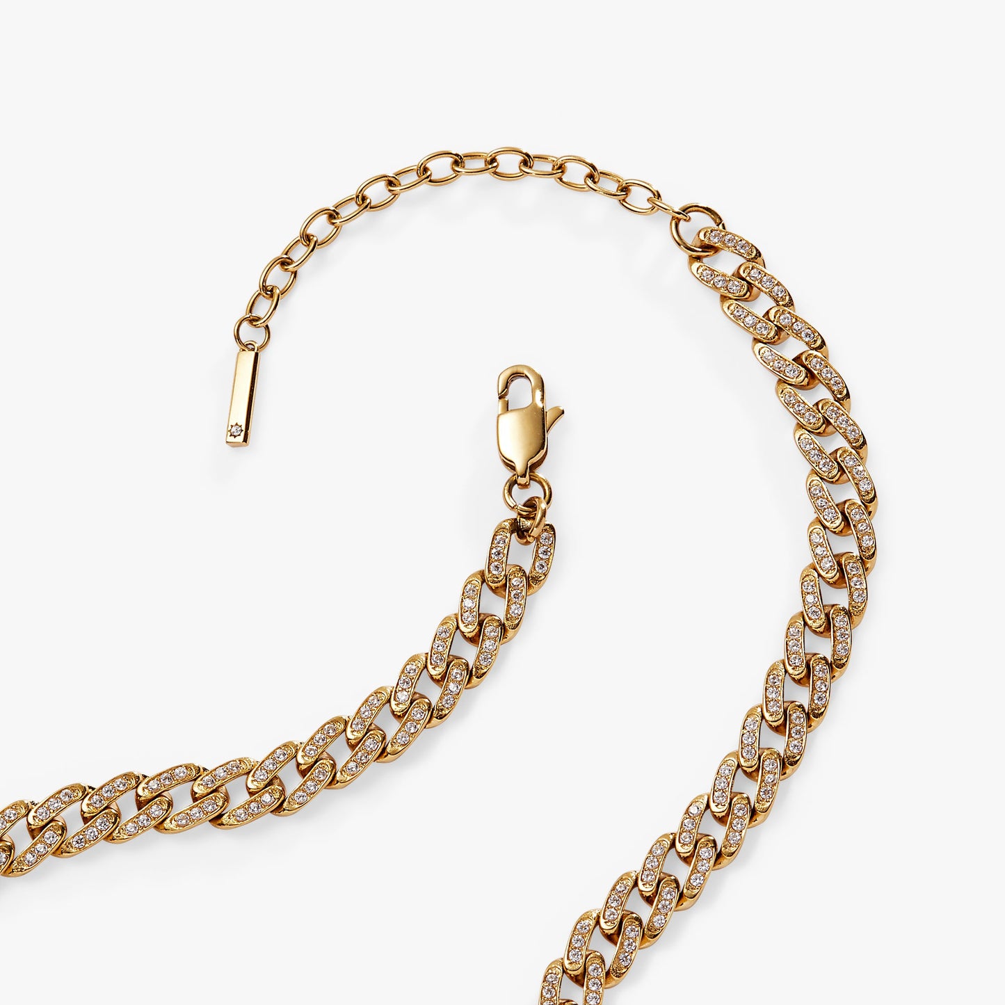 Crystal Pave Curb Chain Necklace ALEX AND ANI