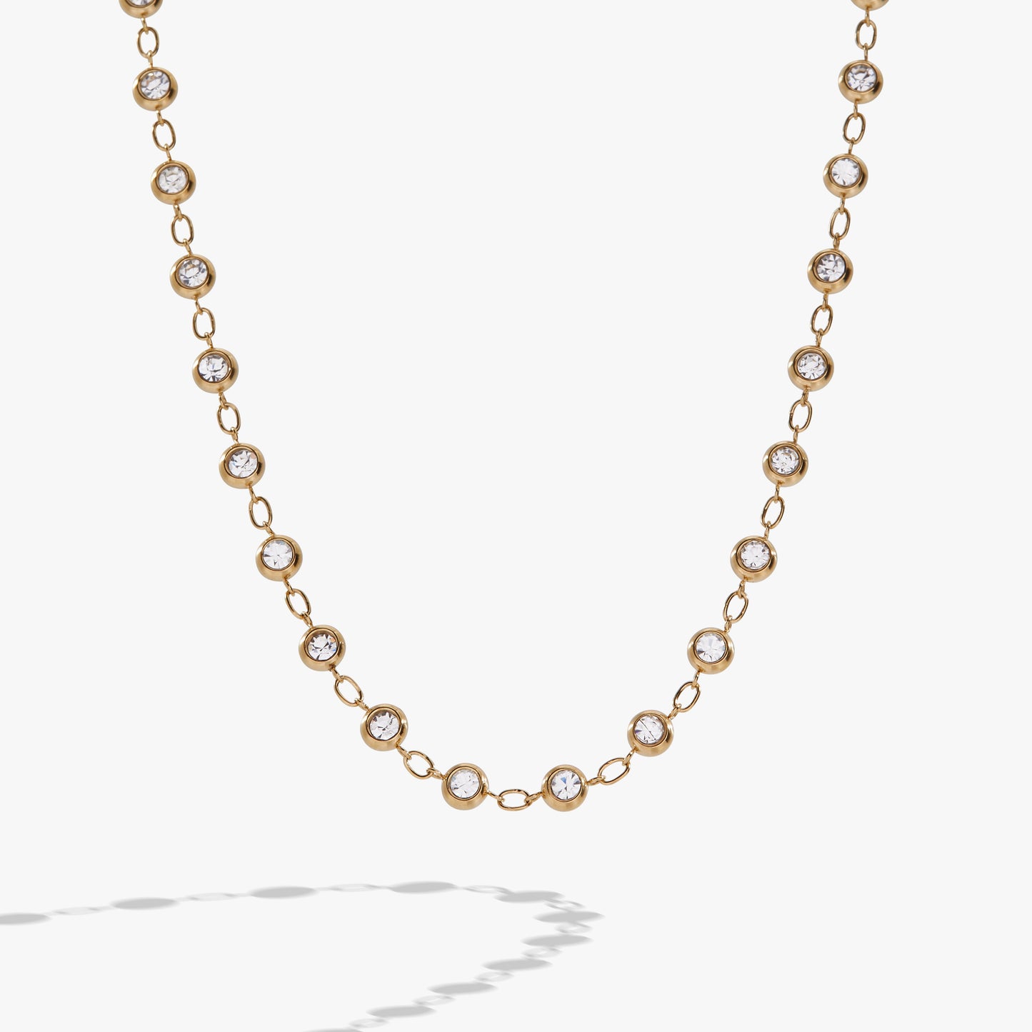 Crystal Pebble Chain Necklace ALEX AND ANI