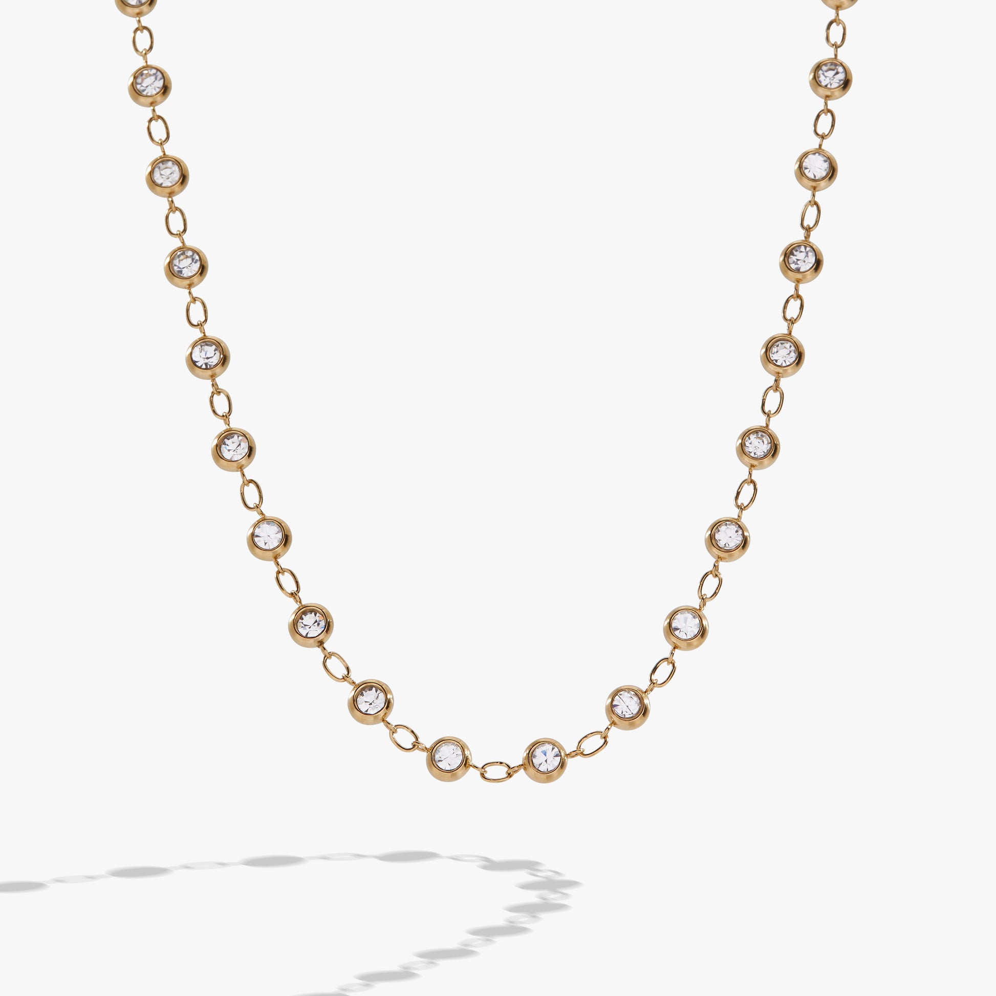 Crystal Pebble Chain Necklace ALEX AND ANI