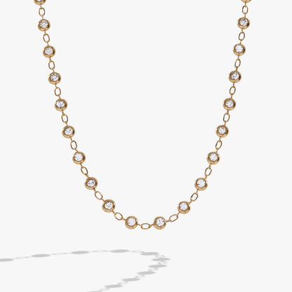 Crystal Pebble Chain Necklace ALEX AND ANI