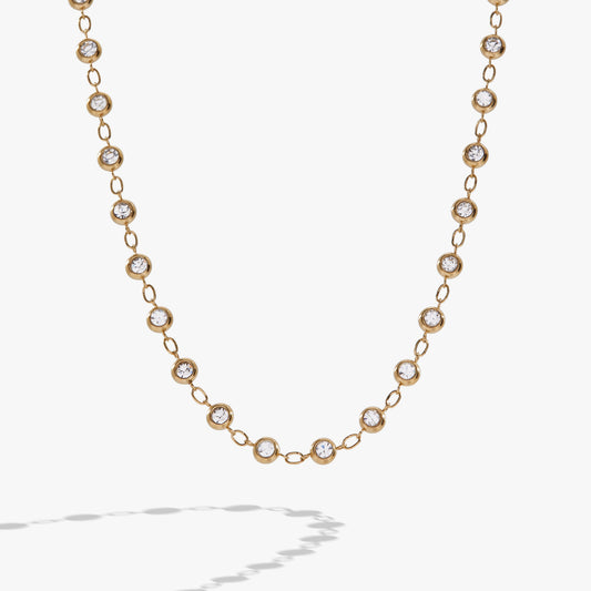 Crystal Pebble Chain Necklace ALEX AND ANI