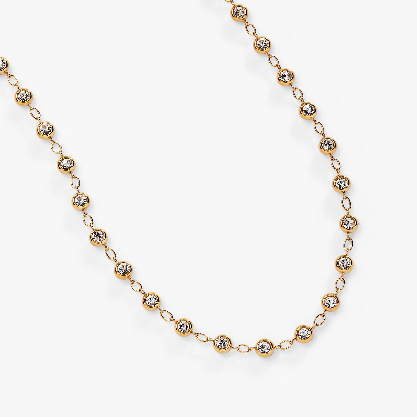Crystal Pebble Chain Necklace ALEX AND ANI