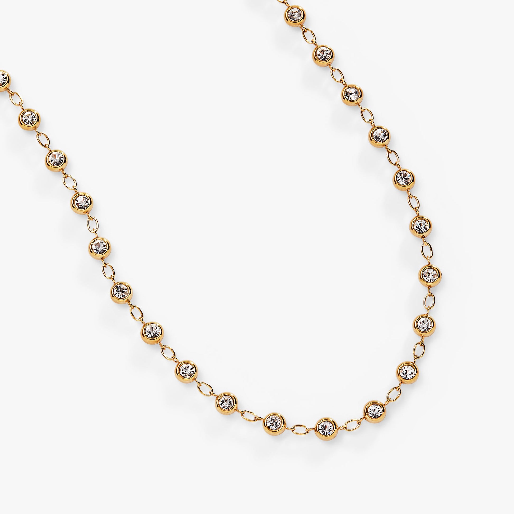 Crystal Pebble Chain Necklace ALEX AND ANI