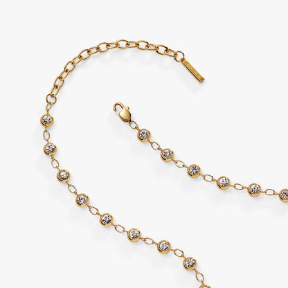 Crystal Pebble Chain Necklace ALEX AND ANI