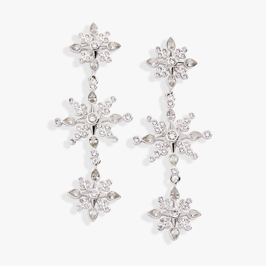 Crystal Snowflake Linear Earrings ALEX AND ANI