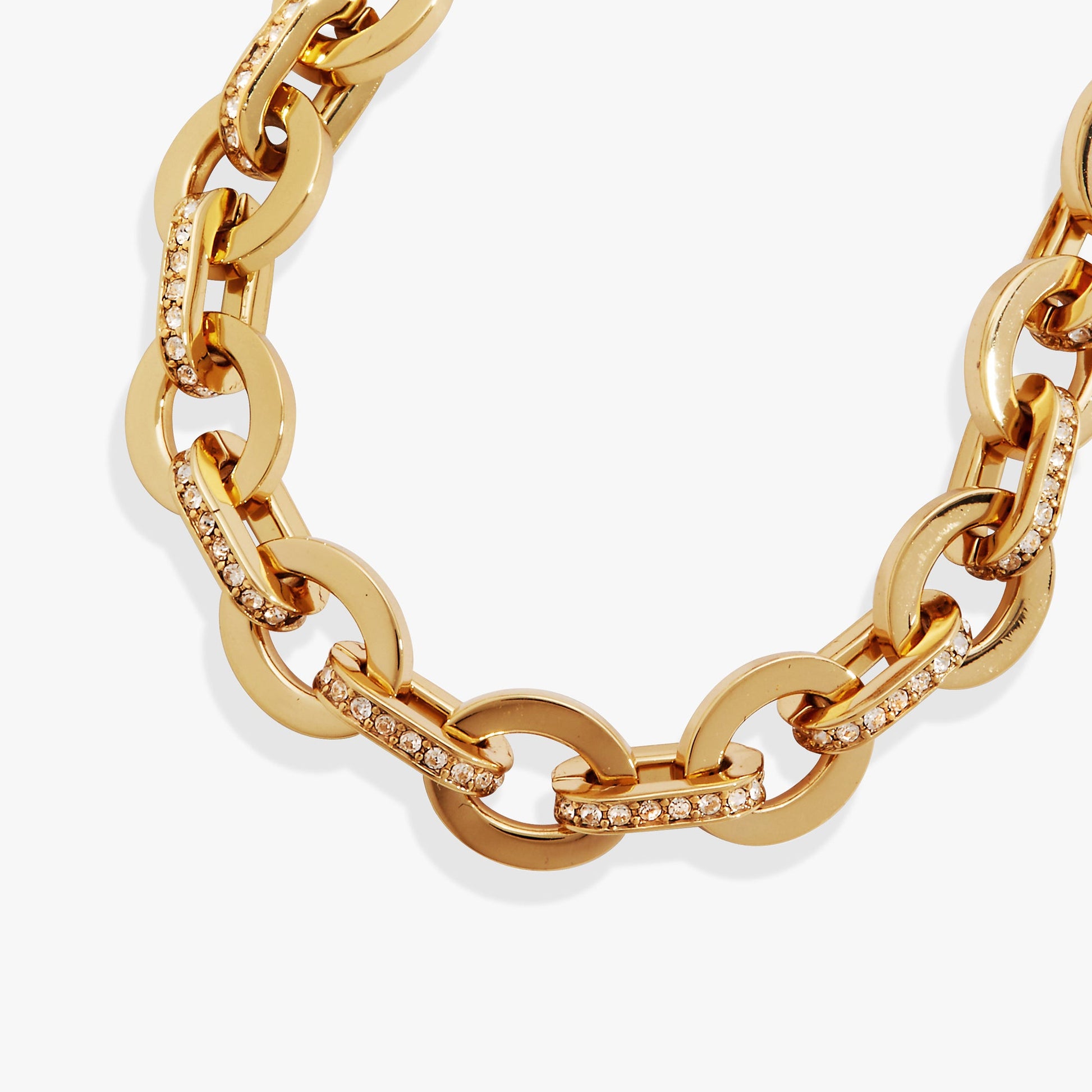 Delicate Oval Link Crystal Chain Toggle Bracelet ALEX AND ANI